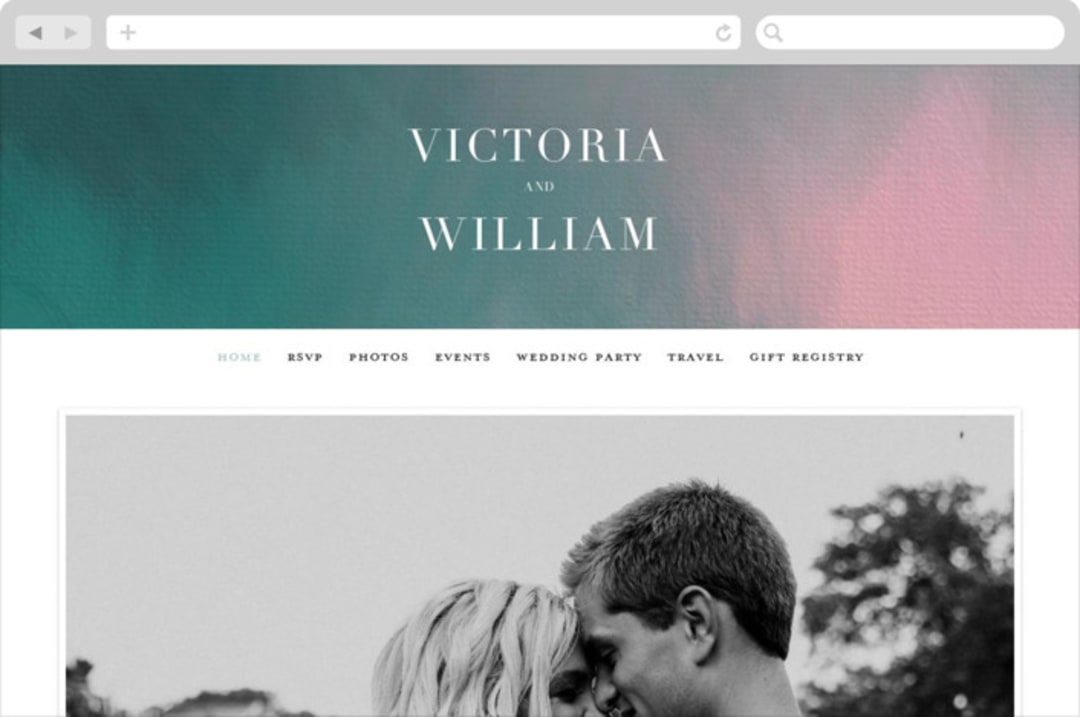 "Crazy in Love" - Wedding Website in Mist by iamtanya - Desktop Design