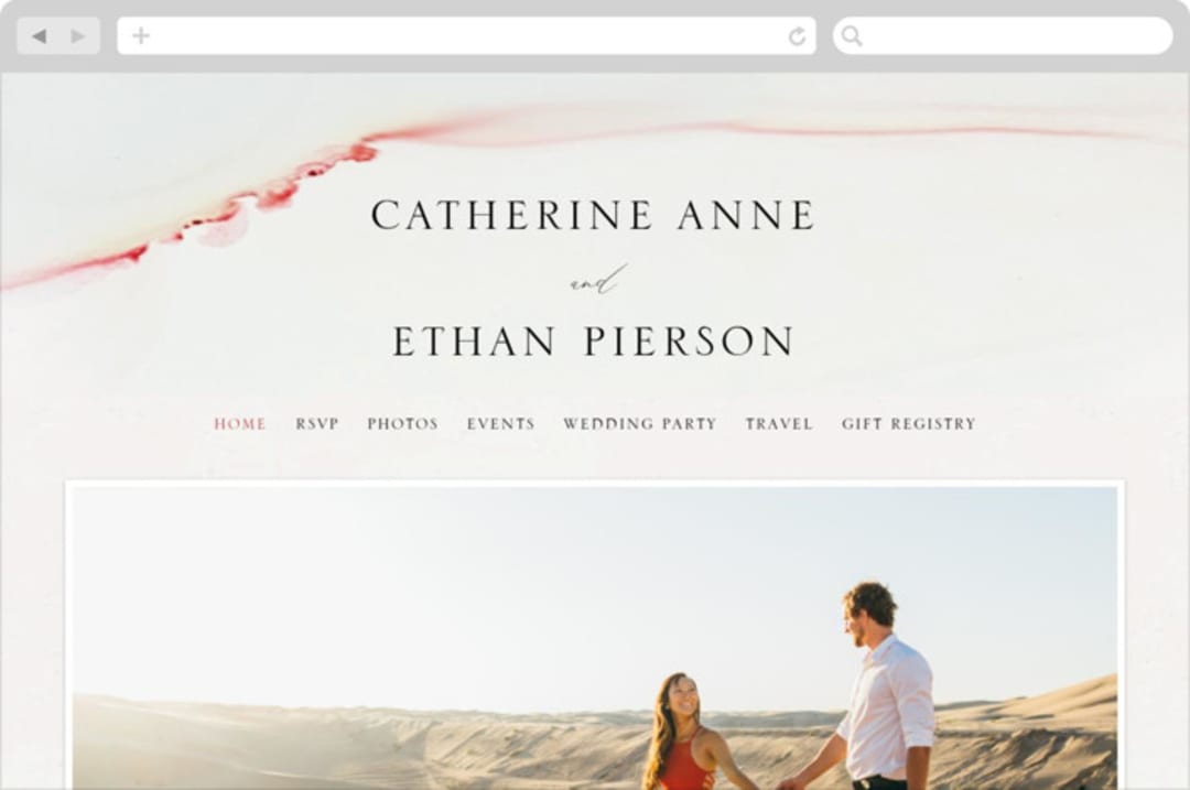 "cultured pearl" - Wedding Website in Pearl by Erin Deegan - Desktop Design