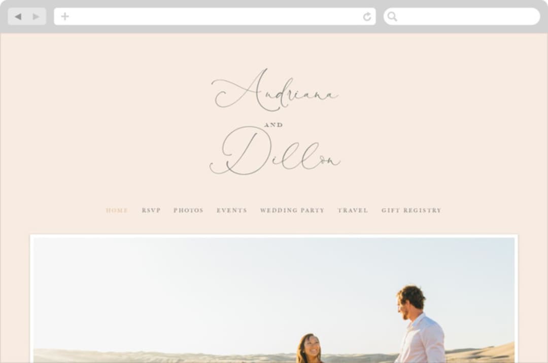 "EverAfter" - Wedding Website in Petal by Rochelle Renee - Desktop Design
