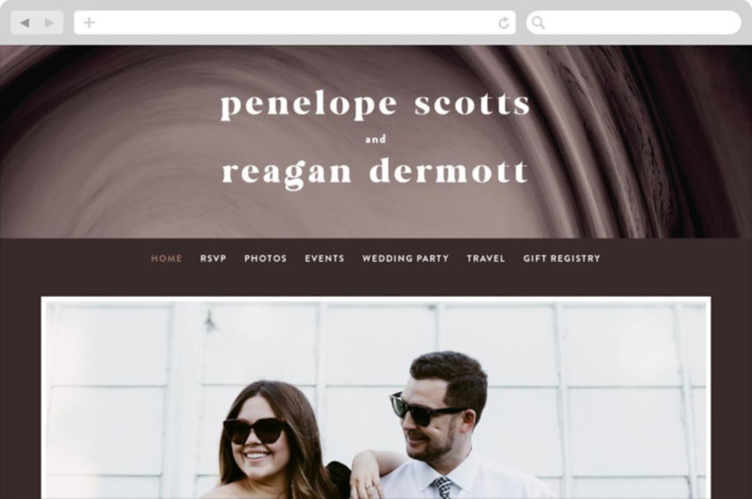 "joconde" - Wedding Website in Mahogany by chocomocacino - Desktop Design