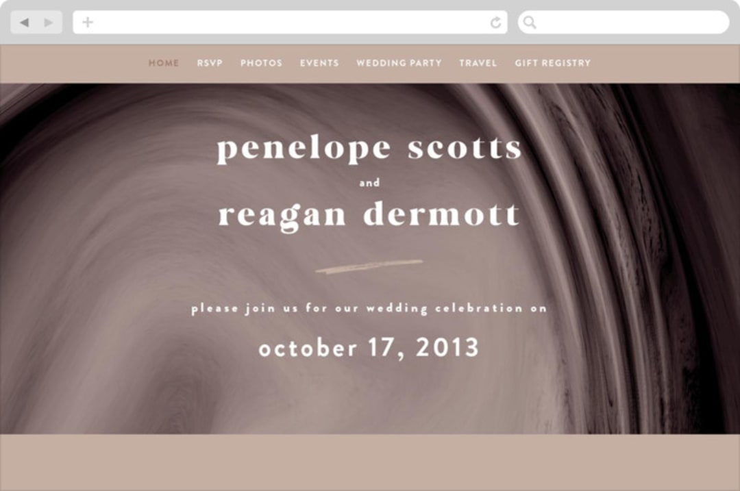"joconde" - Wedding Website in Mahogany by chocomocacino - Desktop Design