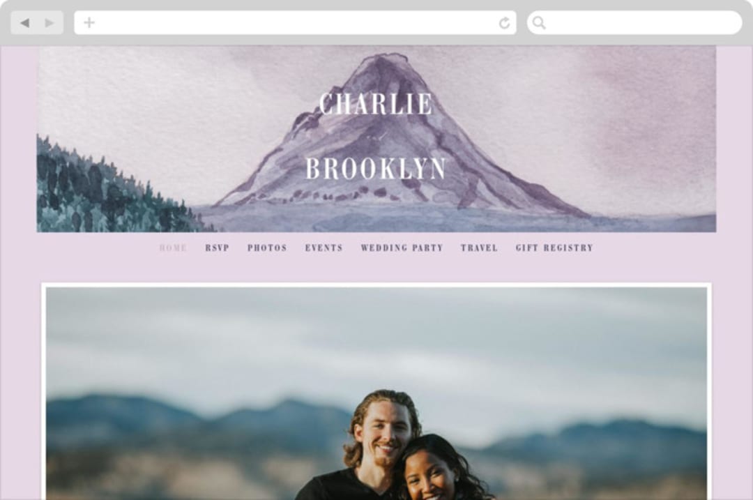 "High" - Wedding Website in Agate by Yuliya Evseeva - Desktop Design