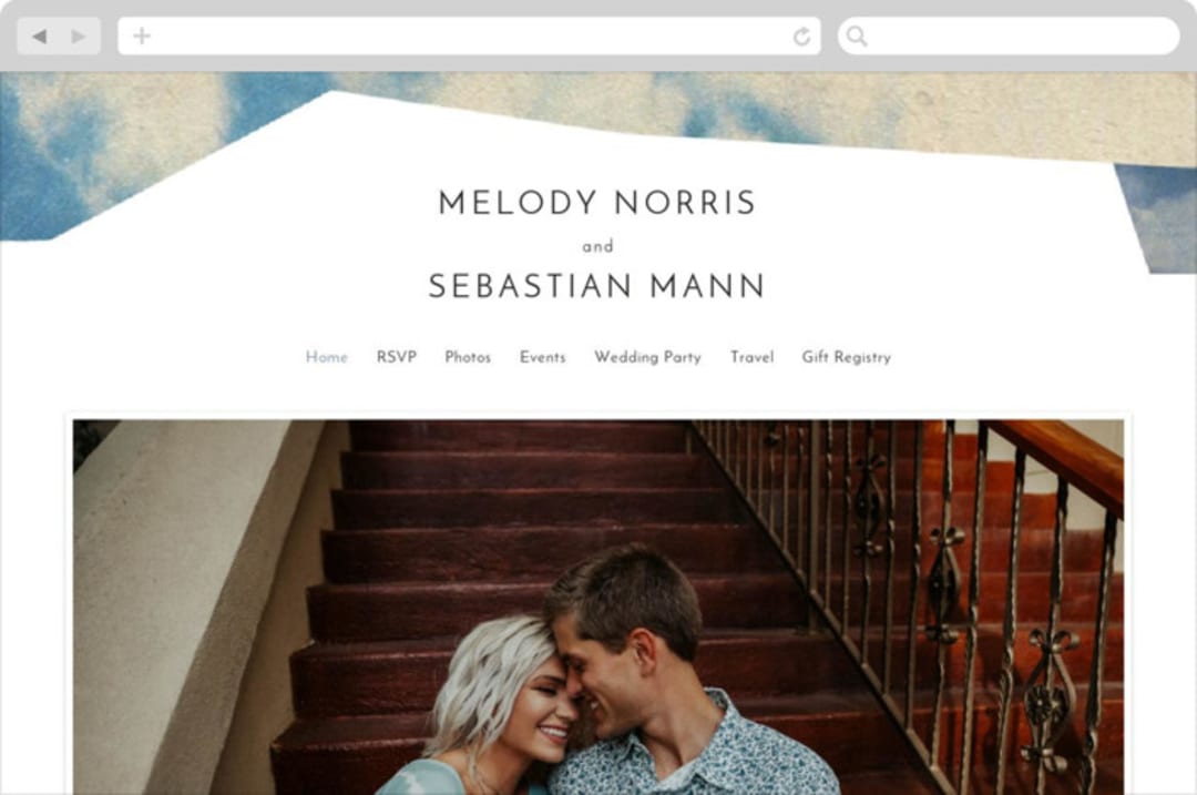 "sky poetry" - Wedding Website in Daylight by Sumak Studio - Desktop Design