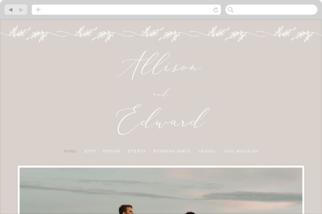 "So Inlove" - Wedding Website in Cloud by Jhudy - Desktop Design