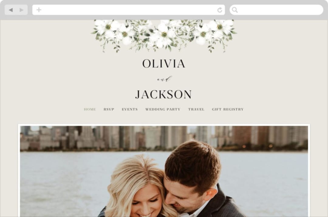 "Verde" - Wedding Website in Meadow by Petra Kern - Desktop Design