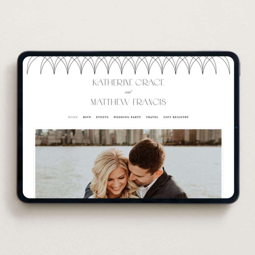 "Sacrament" - Wedding Website in Cloud by Heather Cairl - Desktop Design