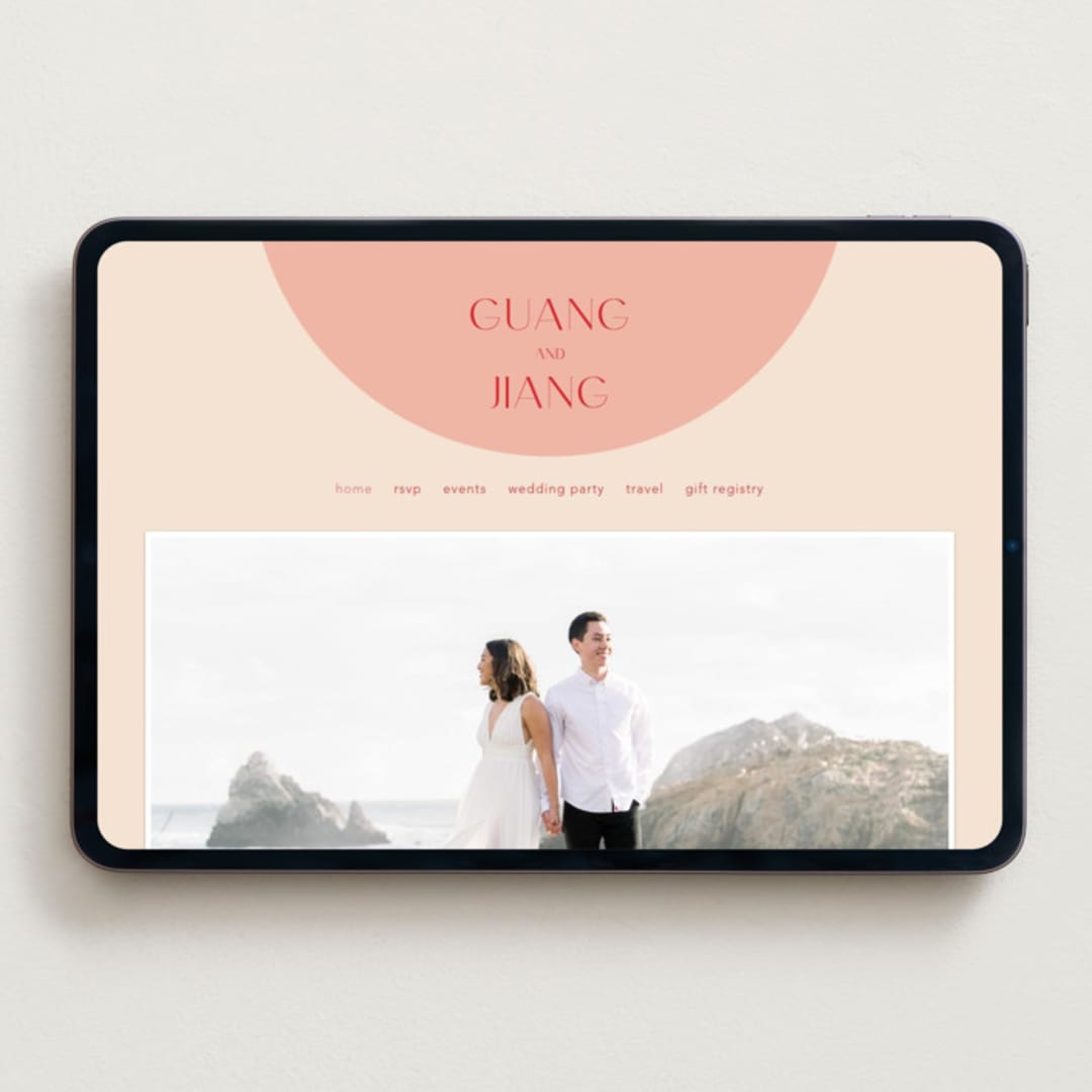 "Unity" - Wedding Website in Blossom by Hudson meet Rose - Desktop Design