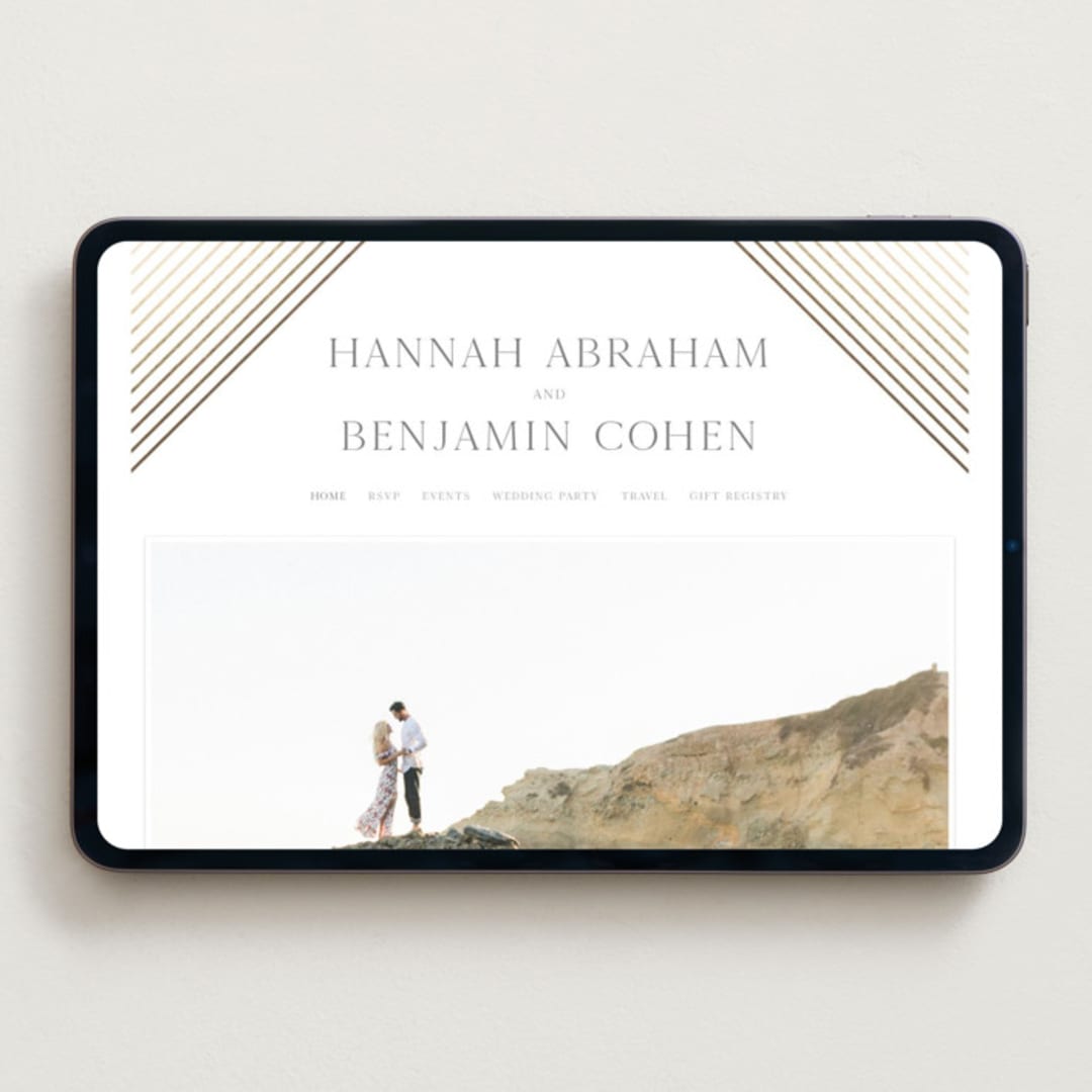 "Song of Solomon" - Wedding Website in Slate by Vanessa Doyle - Desktop Design