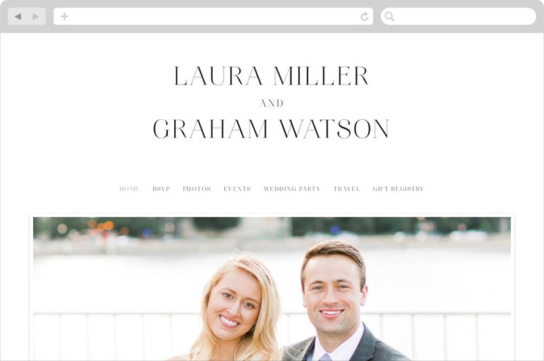 "conjoin" - Wedding Website in Pearl by Alethia Frye - Desktop Design