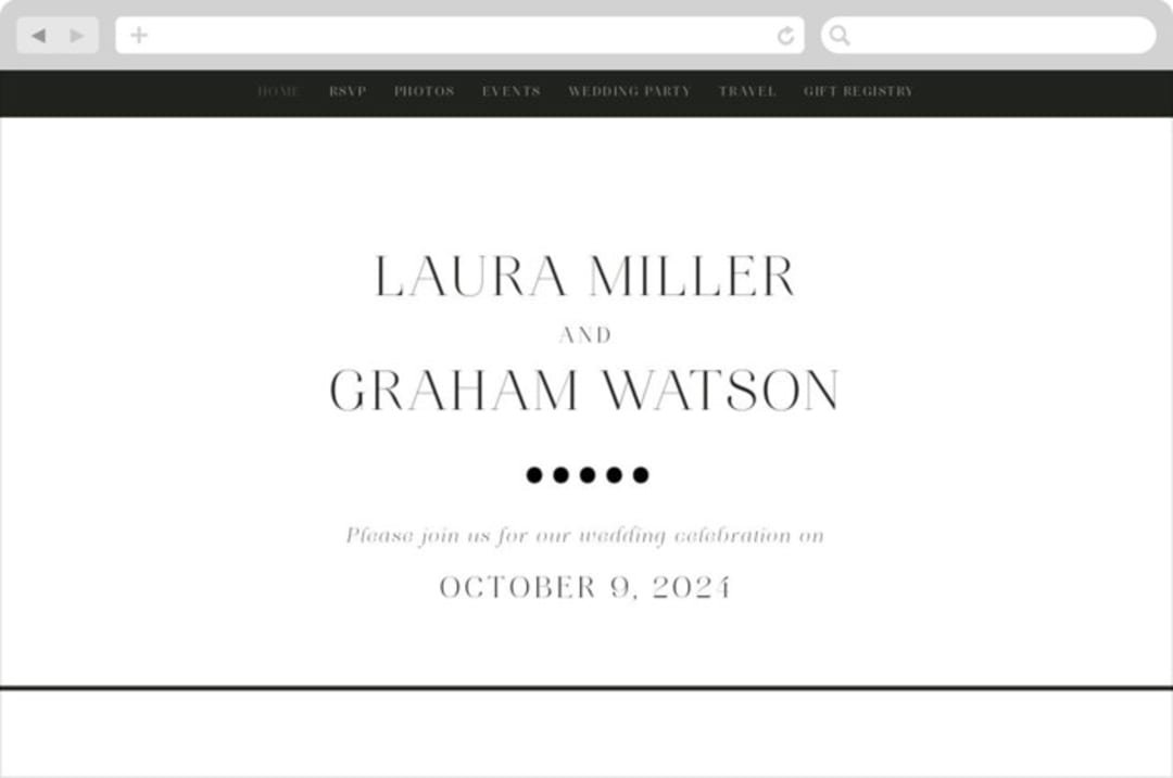 "conjoin" - Wedding Website in Pearl by Alethia Frye - Desktop Design