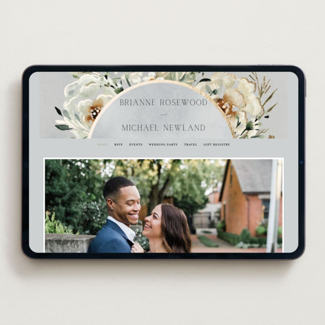 "Love Song" - Wedding Website in Meadow by Petra Kern - Desktop Design