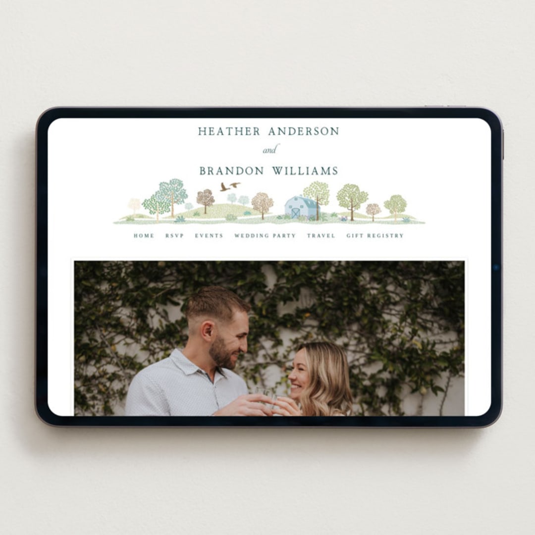 "Countryside" - Wedding Website in Meadow by Paper Sun Studio - Desktop Design