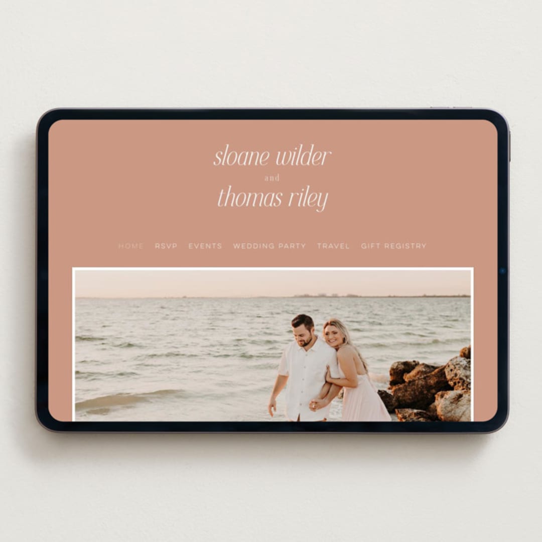"Unity" - Wedding Website in Clay by Morgan Kendall - Desktop Design