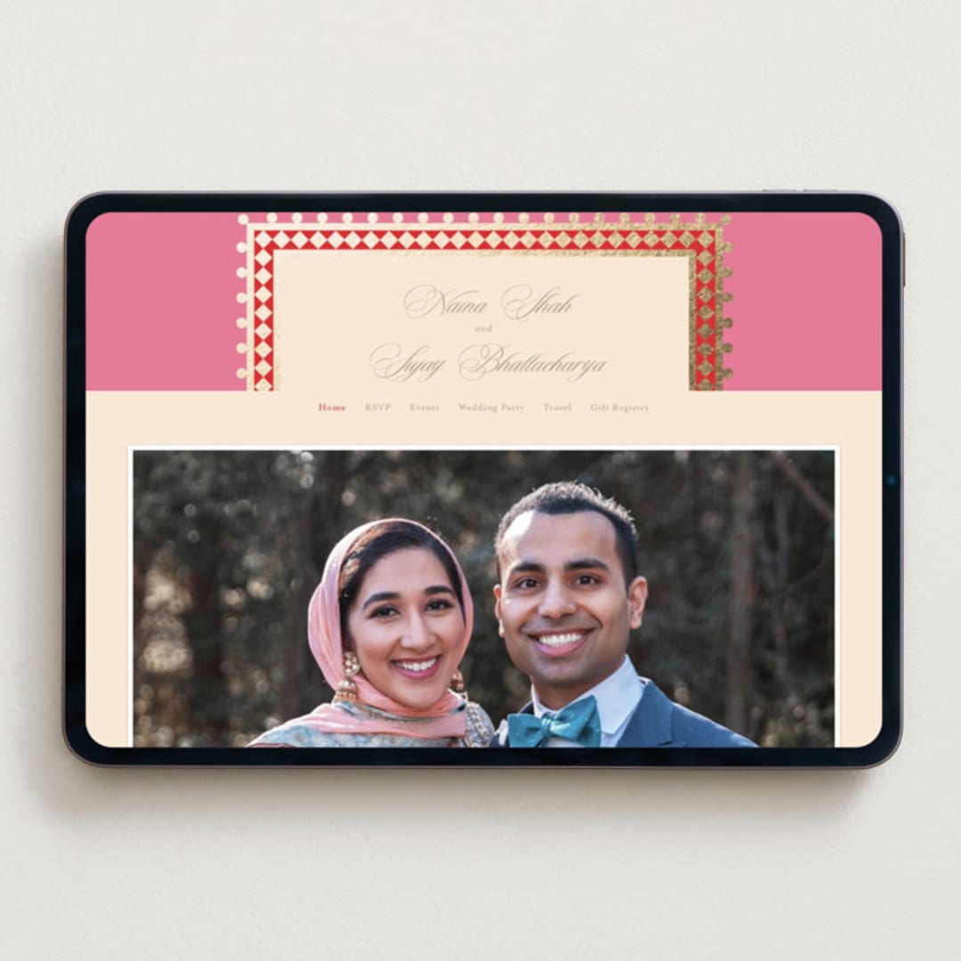 "Mandapam" - Wedding Website in Carnation by Creo Study - Desktop Design