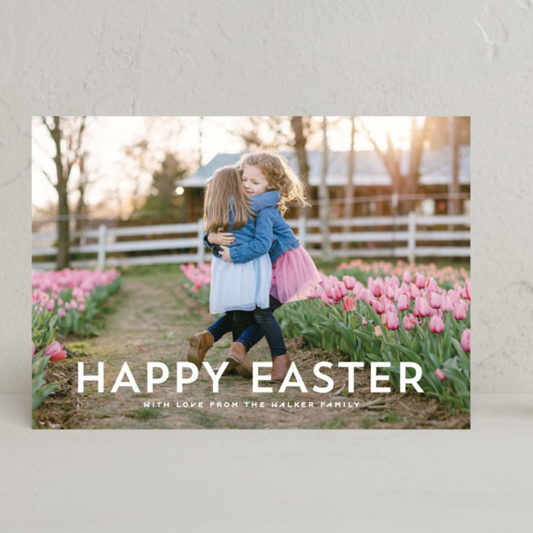 "Modern Easter" - Easter Photo Cards in Lily by Hooray Creative - Front