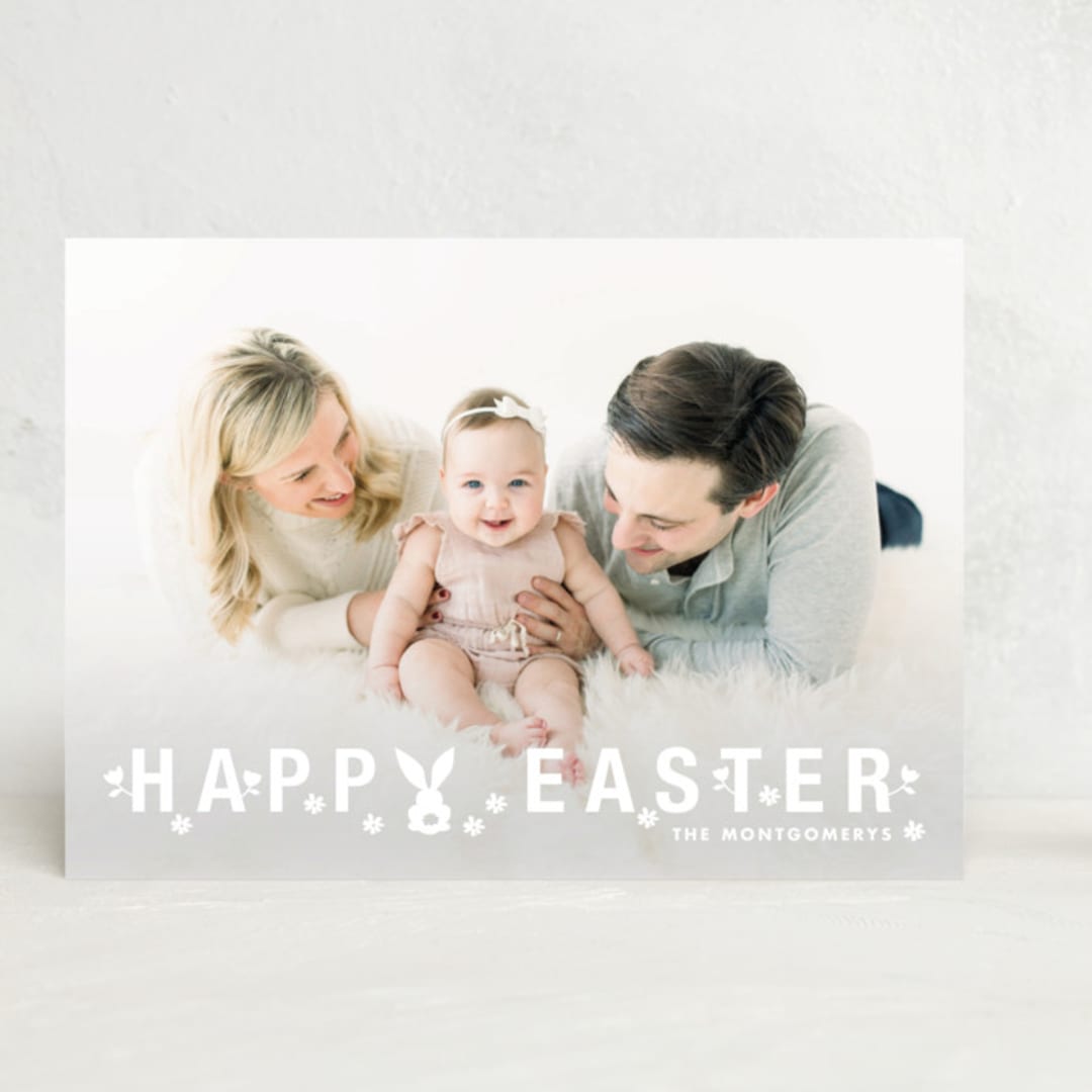 "Bunny Ears" - Easter Photo Cards in Cotton by Kimberly FitzSimons - Front