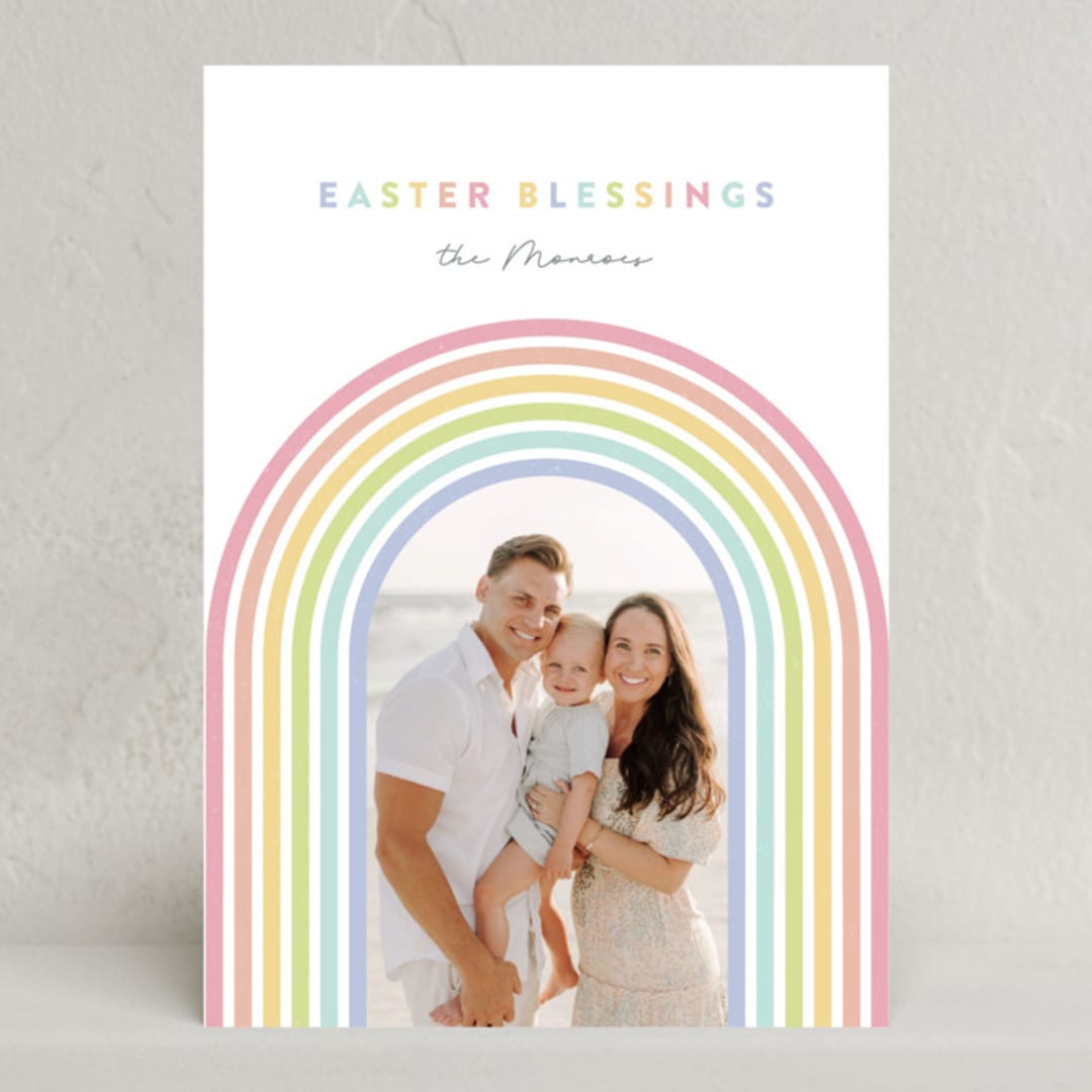 "Easter Rainbow" - Easter Photo Cards in Cupcake by Maria Alou - Front