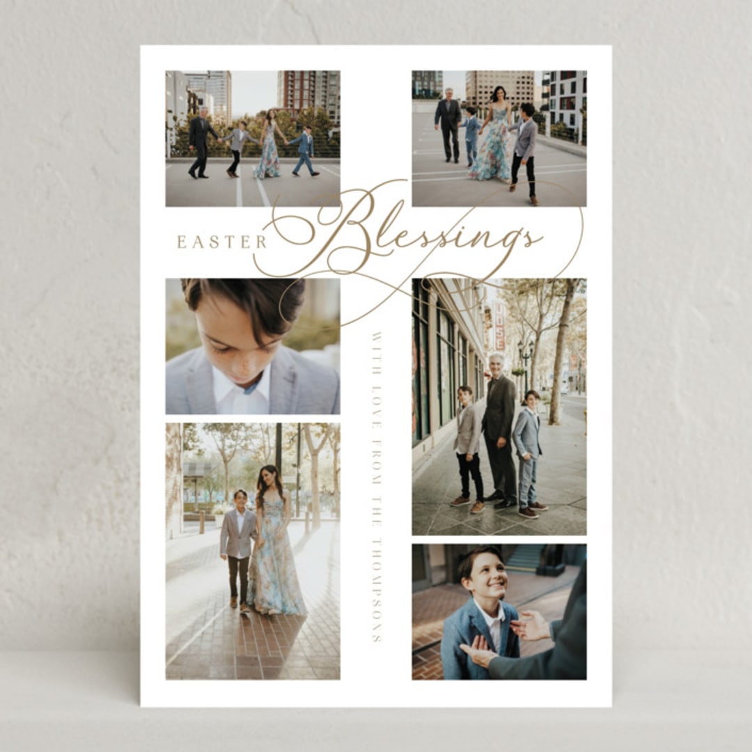 "Easter Cross" - Easter Photo Cards in Halo by Jenna Holcomb - Front