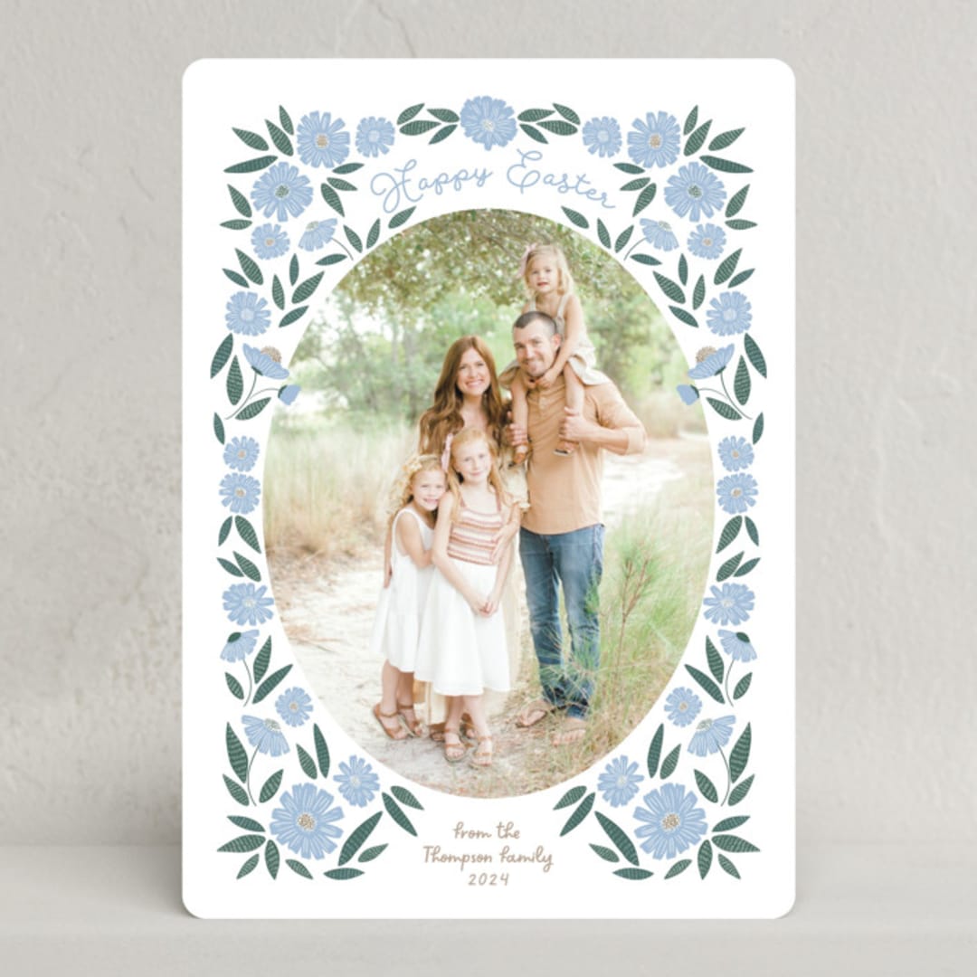 "Easter Spring Floral" - Easter Photo Cards in Provincial by Jenna Holcomb - Front