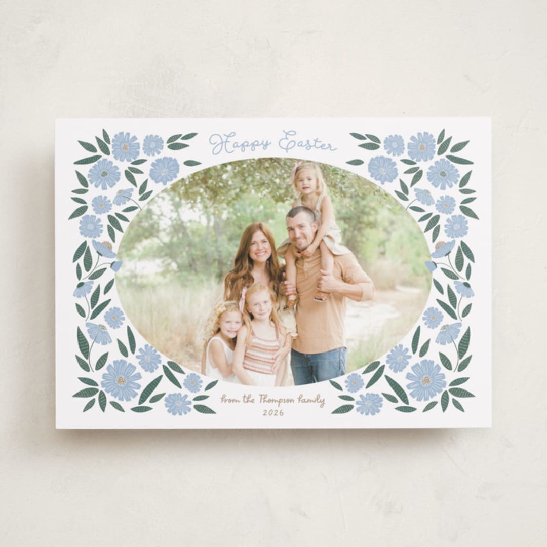 "Easter Spring Floral" - Easter Photo Cards in Provincial by Jenna Holcomb - Front