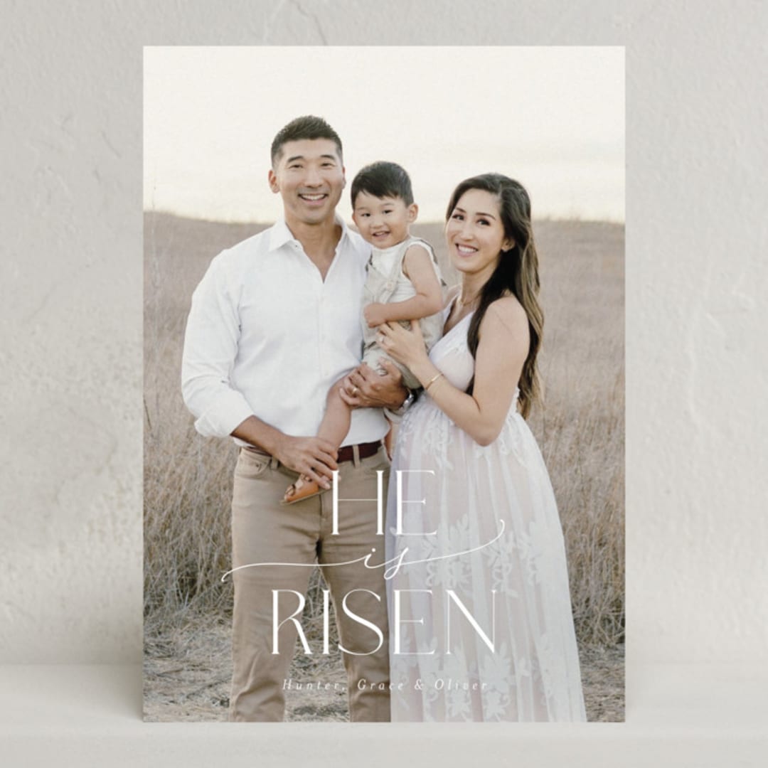 "Pure Simplicity" - Easter Photo Cards in Snow by Nicoletta Savod - Front