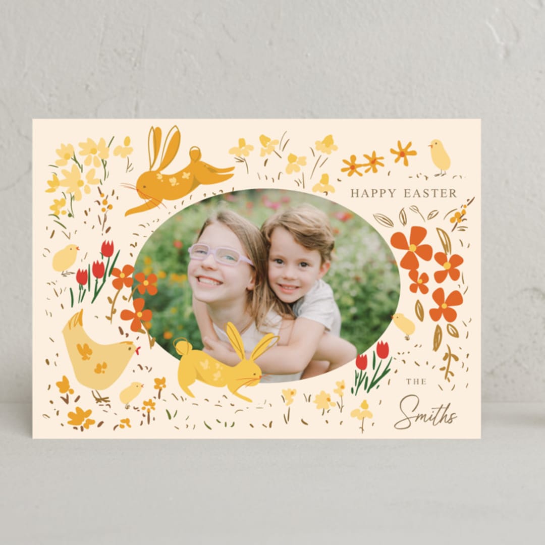 "EasterEaster" - Easter Photo Cards in Cream by samovilka - Front