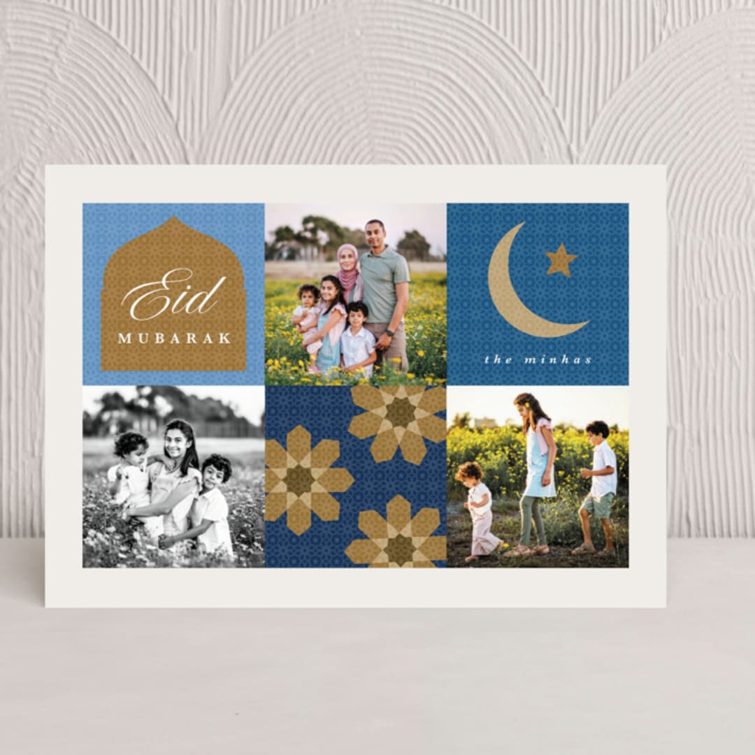 "Eid Trio" - Eid Cards in Evening by Angela Garrick - Front