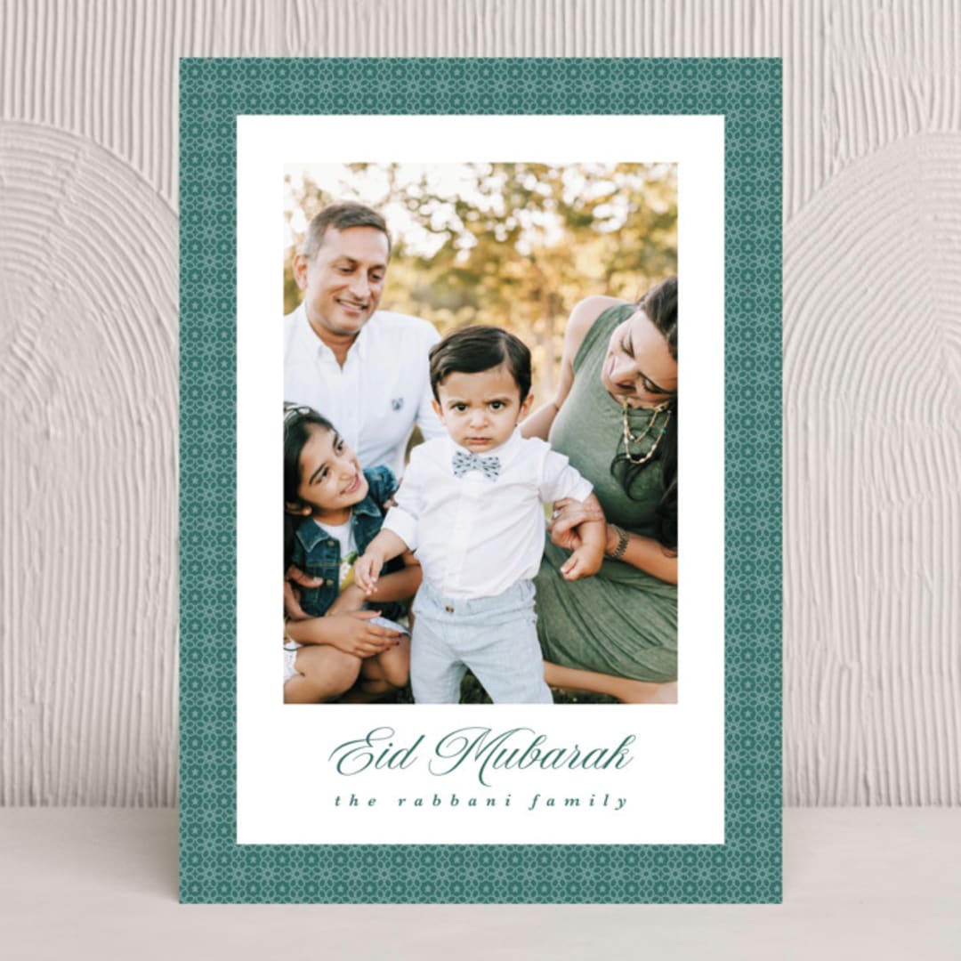 "Lantern" - Eid Cards in Grass by Angela Garrick - Front