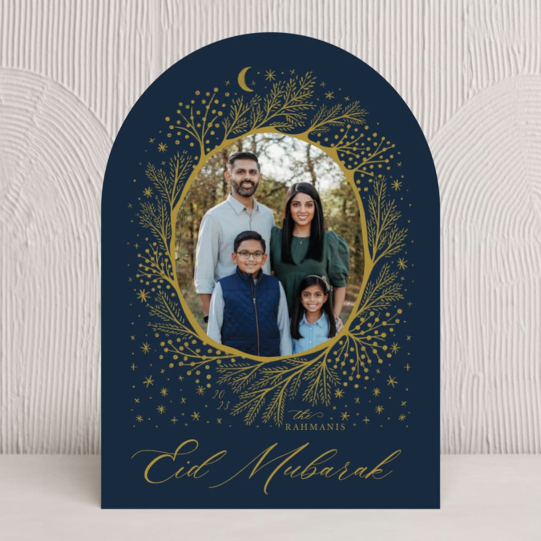 "Magic Moon" - Eid Cards in Midnight by Becky Nimoy - Front