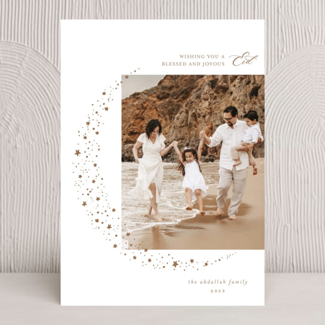 "Half Moon" - Eid Cards in Goldfinch by Ashley Rosenbaum - Front