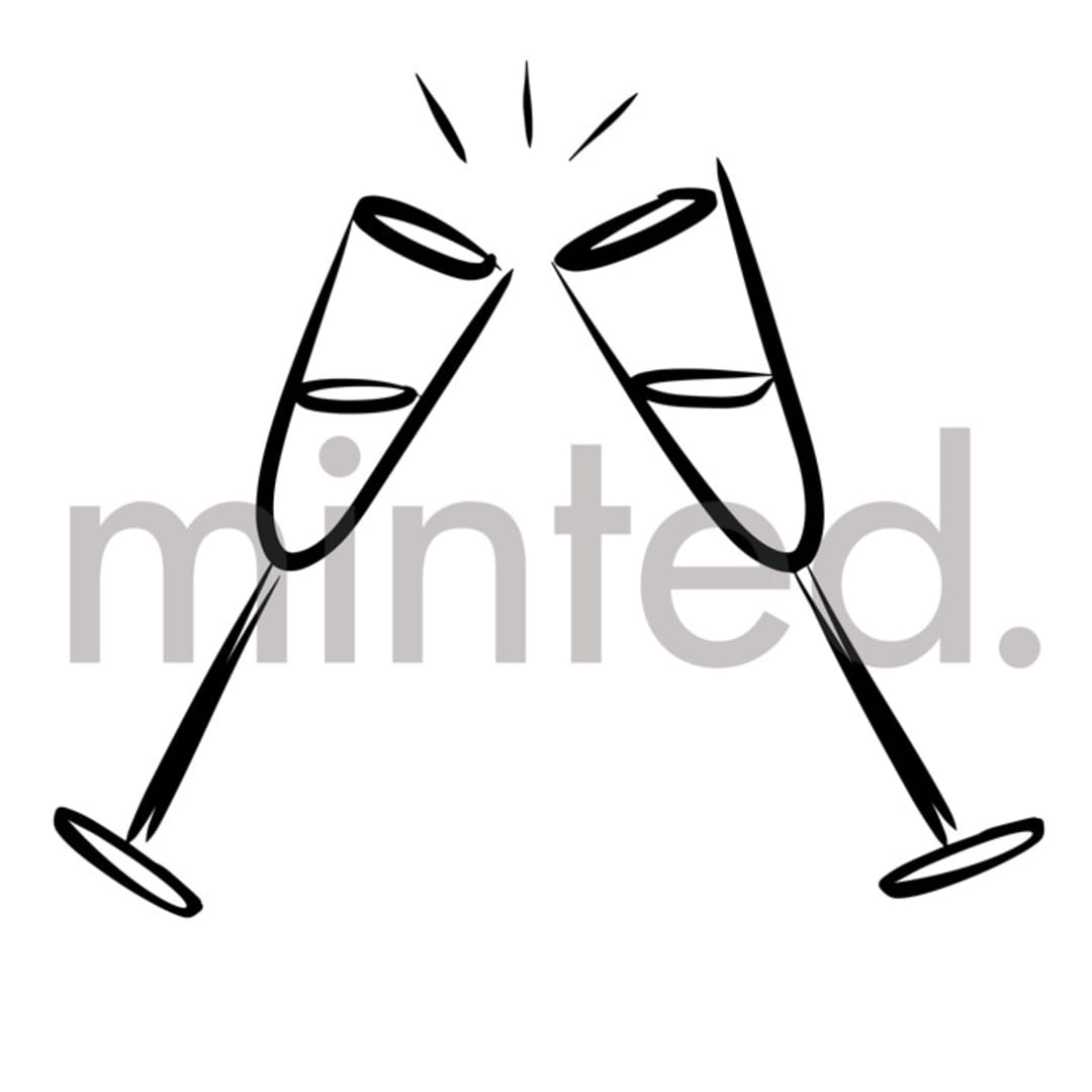 "Champagne Clink" - Design Element in Caviar by Ani Somi - Design Element