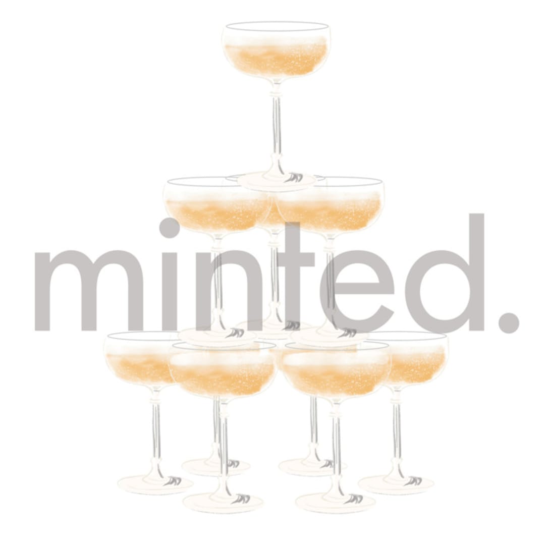 "Champagne Tower" - Design Element in Champagne by Baumbirdy - Design Element
