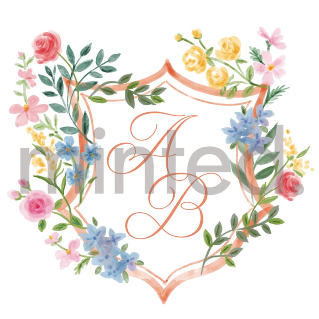 "Custom Montecito Crest" - Design Element in Petal by Petra Kern - Design Element