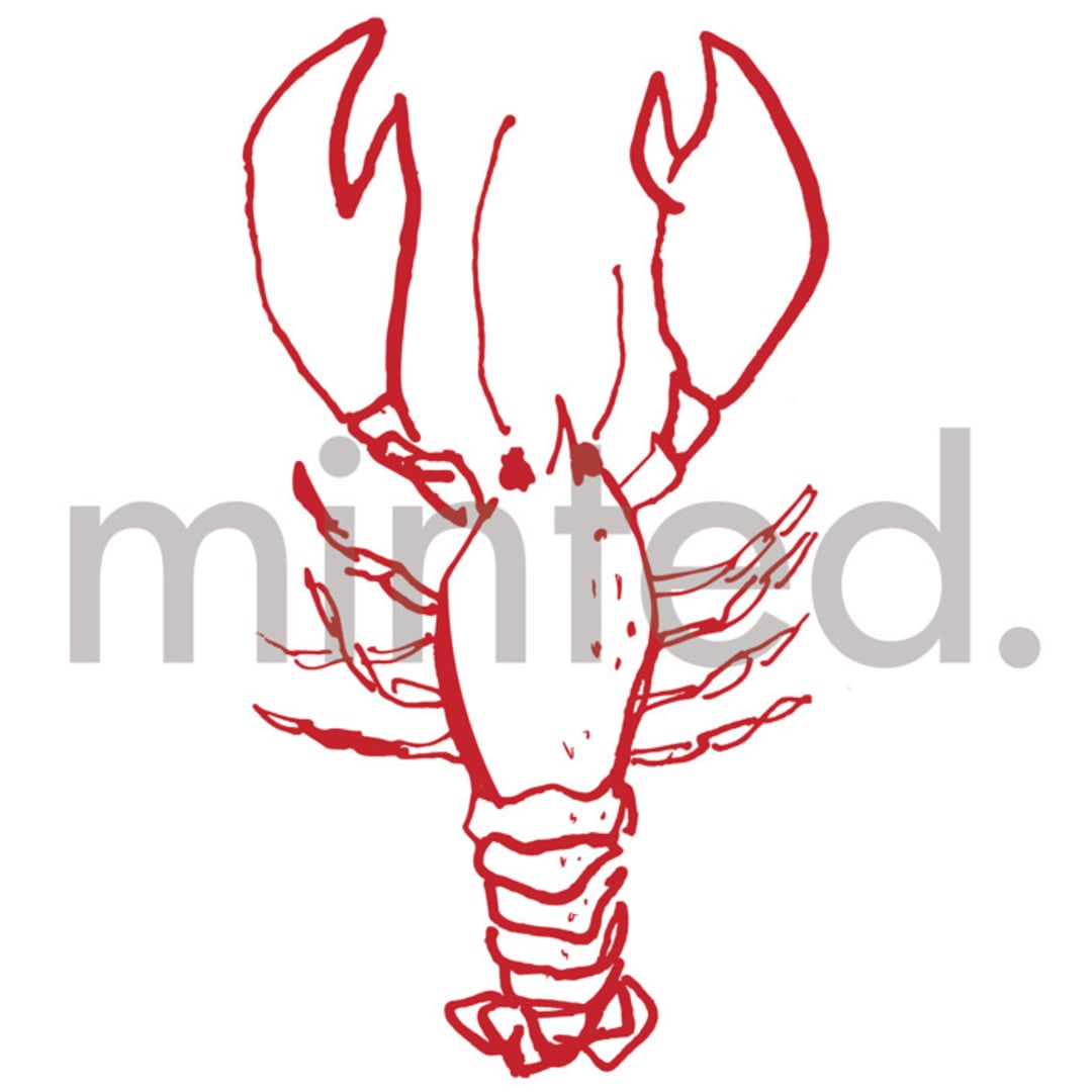 "Lobster" - Design Element in Poppy by Cass Loh - Design Element