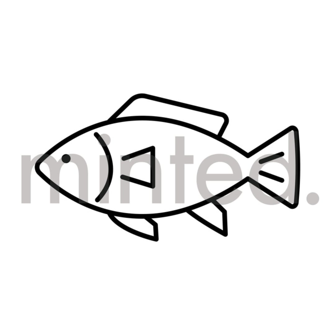 "fish" - Design Element in Onyx by mo kelley - Design Element