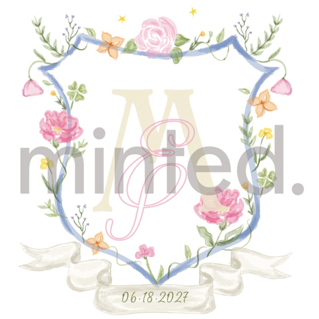 "Custom Saint-Tropez Crest" - Design Element in Petal by Helena Vitto - Design Element