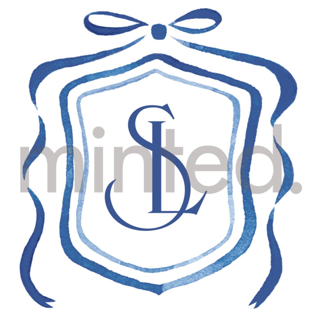"Custom Charleston Crest" - Design Element in Bluebell by Pink House Press - Design Element