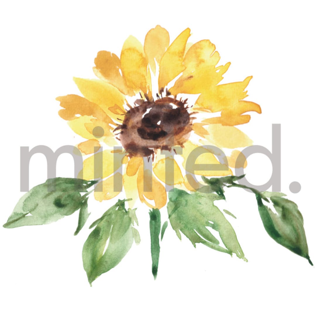 "Sunflower" - Design Element in white by Itsy Belle Studio - Design Element