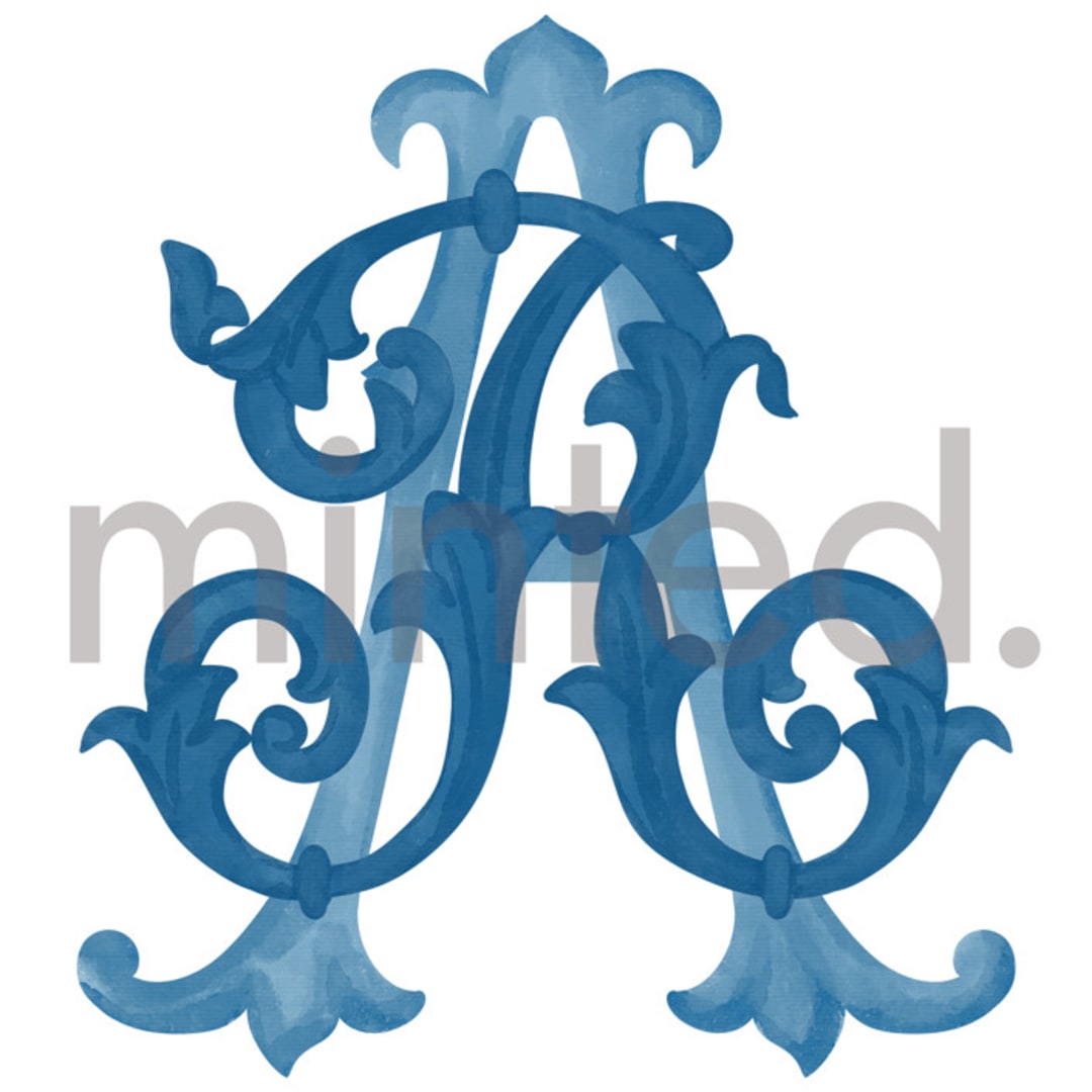 "Custom New Orleans Crest" - Design Element in Bluebell by Jenna Holcomb - Front