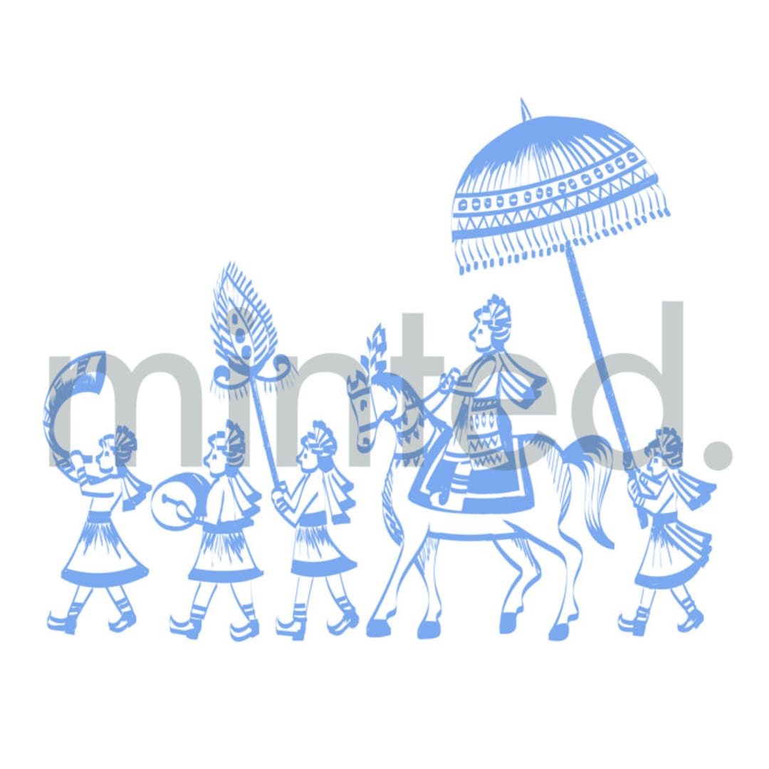 "Baraat" - Design Element in white by Teju Reval - Design Element