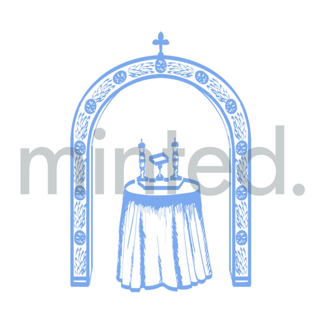 "Dance of Isaiah" - Design Element in white by Teju Reval - Design Element