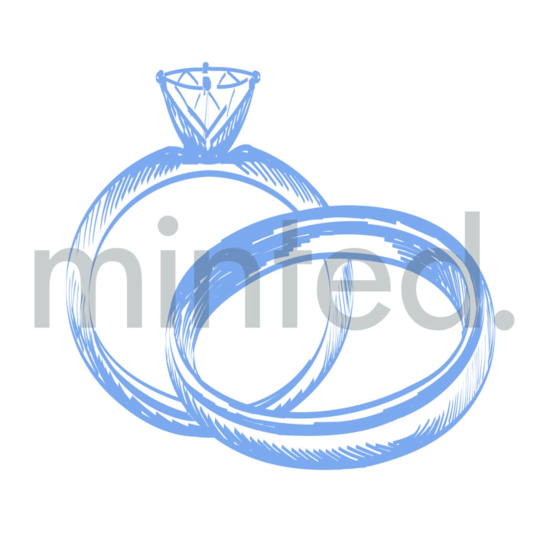 "Exchange of Rings" - Design Element in white by Teju Reval - Design Element
