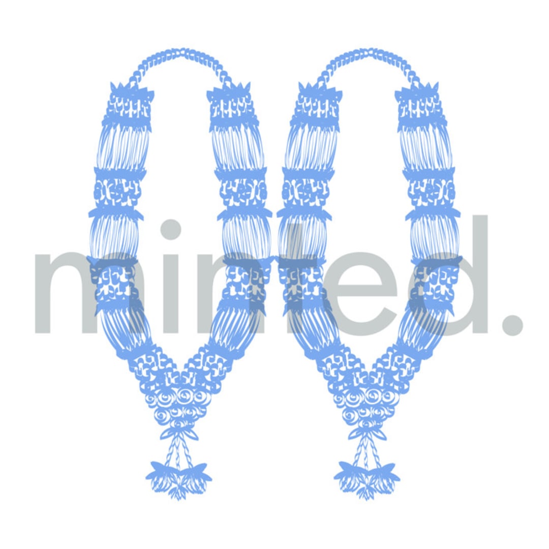 "Jai Mala" - Design Element in white by Teju Reval - Design Element