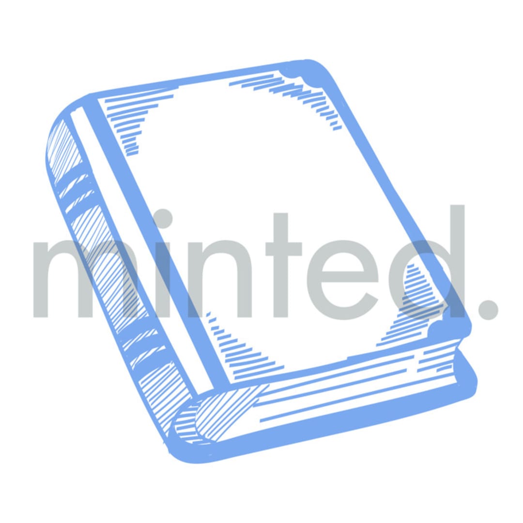 "Sacred Book" - Design Element in white by Teju Reval - Design Element