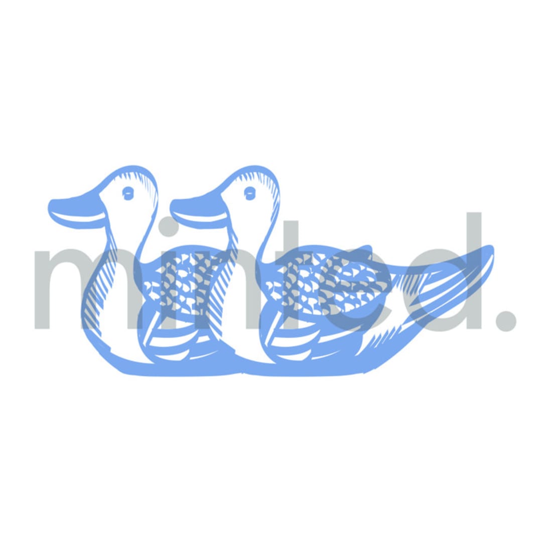 "Wooden Goose" - Design Element in white by Teju Reval - Design Element