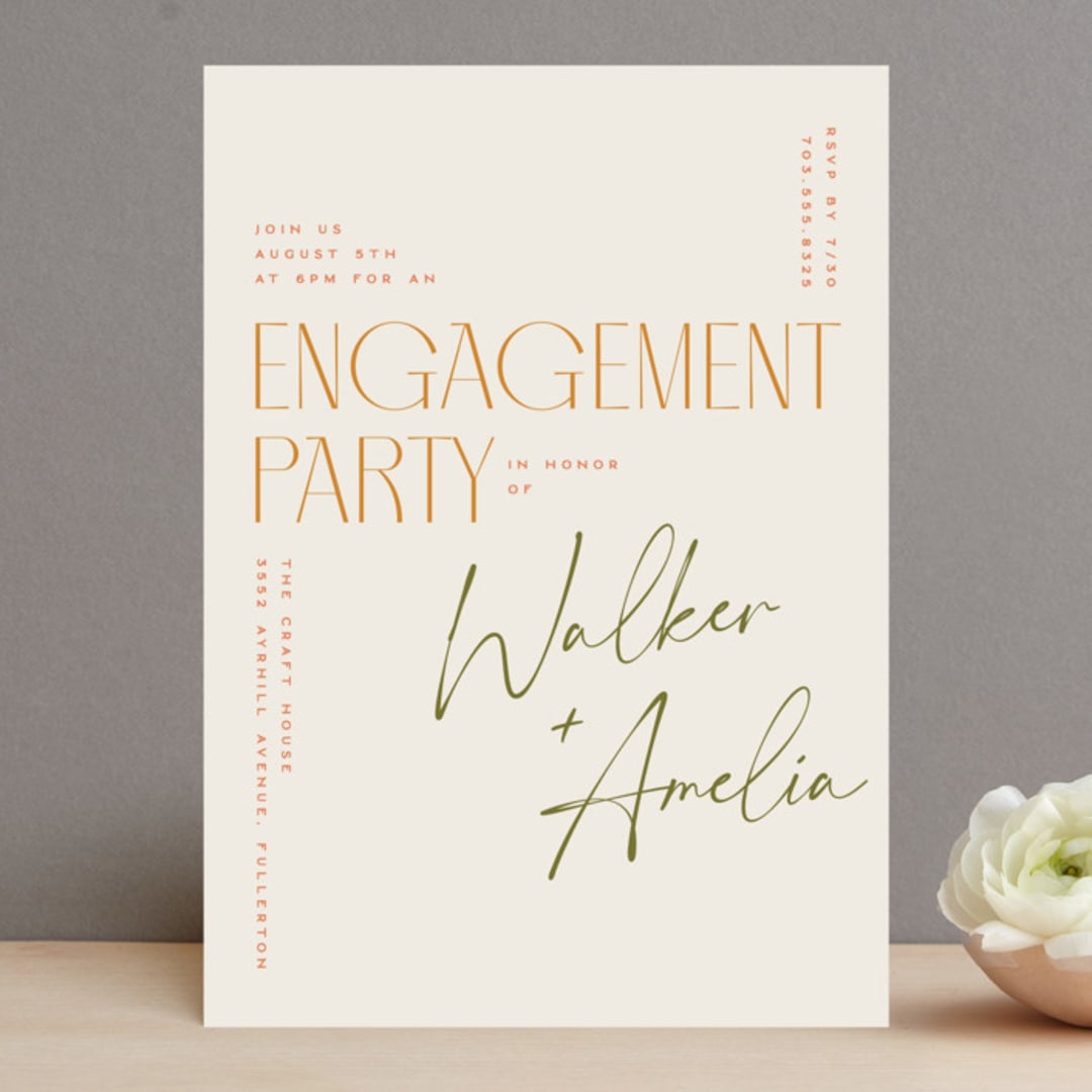"North" - Engagement Party Invitations in Desert by Owl and Toad - Front