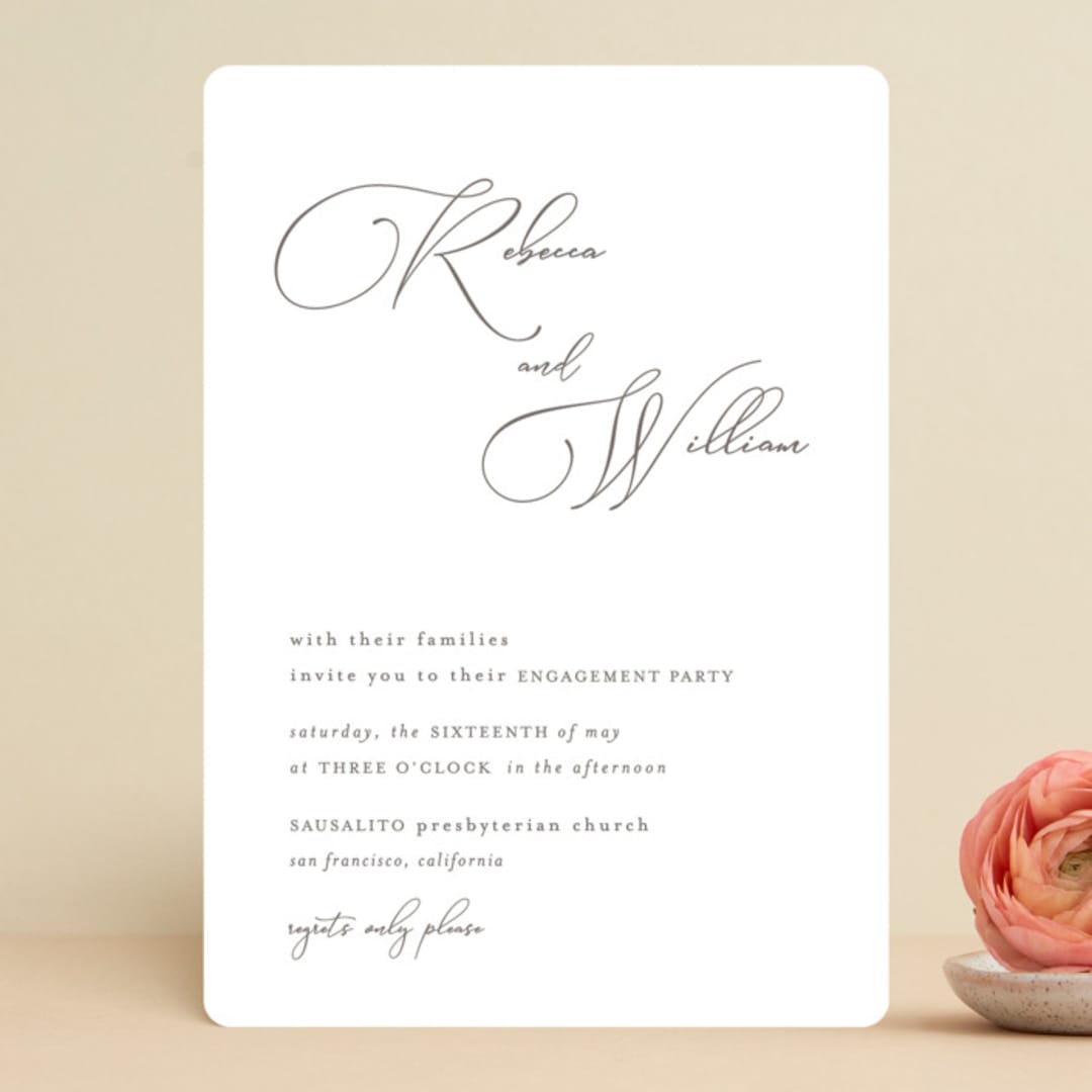 "Sausalito" - Engagement Party Invitations in Cloud by Mansi Verma - Front