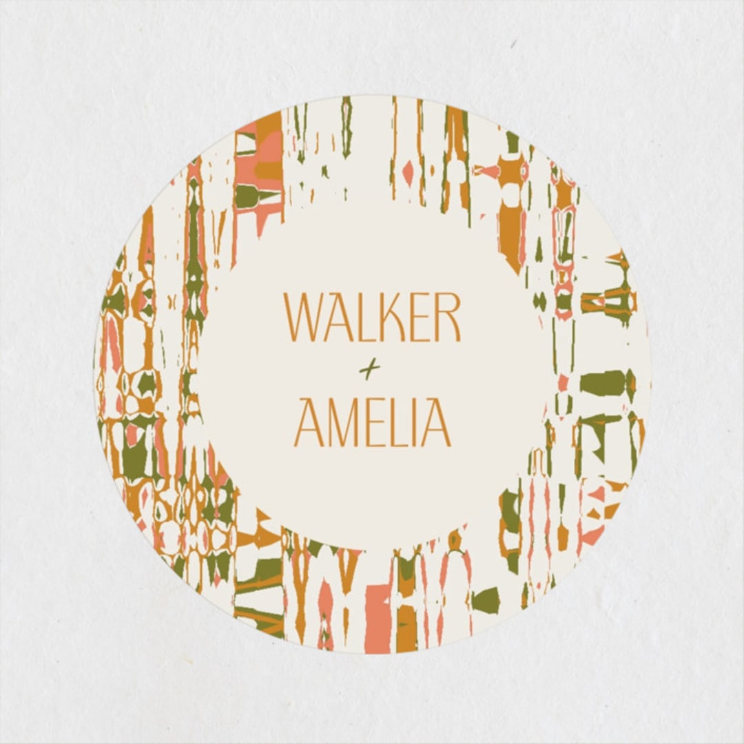 "North" - Engagement Party Favor Stickers in Desert by Owl and Toad - Front