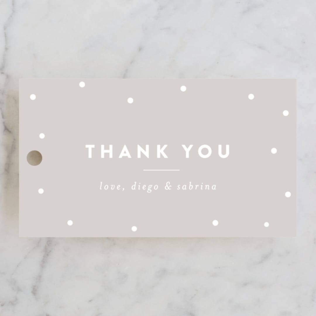 "macine" - Wedding Favor Tags in Steel by chocomocacino - Front