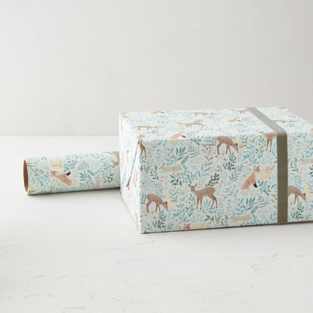 "Wildfolk" - Wrapping Paper Roll in Forest by Elly